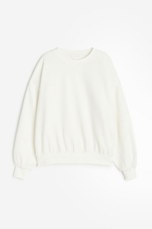 

Свитшот женский H&M 1225223 белый XS, 1225223