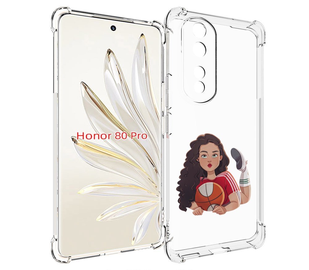 

Чехол MyPads Баскетболитска-в-гольфах женский для Honor 80 Pro, Прозрачный, Tocco