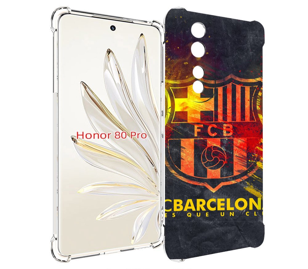 

Чехол MyPads Барселона мужской для Honor 80 Pro, Прозрачный, Tocco