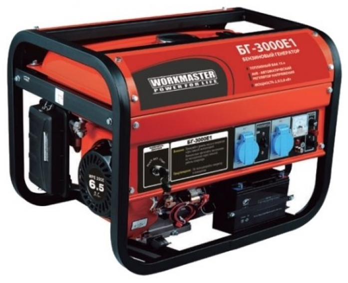 

Бензиновый генератор Workmaster БГ-3000E1 БГ-3000E1, БГ-3000E1 БГ-3000E1