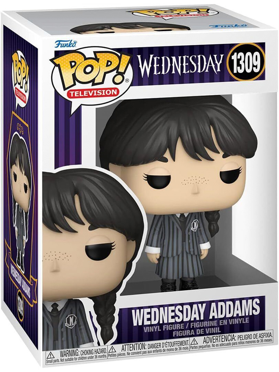 Фигурка POP! Уэнздей Аддамс Wednesday Addams №1309 подставка 10 cм семейка аддамс дьяволюция