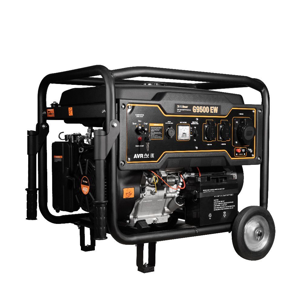 Бензиновый генератор FoxWeld Expert G9500 EW генератор foxweld expert d5500 3 hp