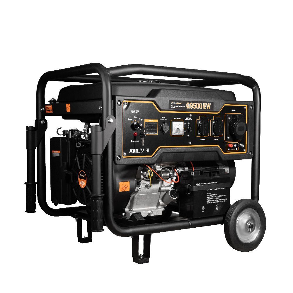 Бензиновый генератор FoxWeld Expert G9500 EW бензиновый генератор foxweld varteg g7500 e 5822