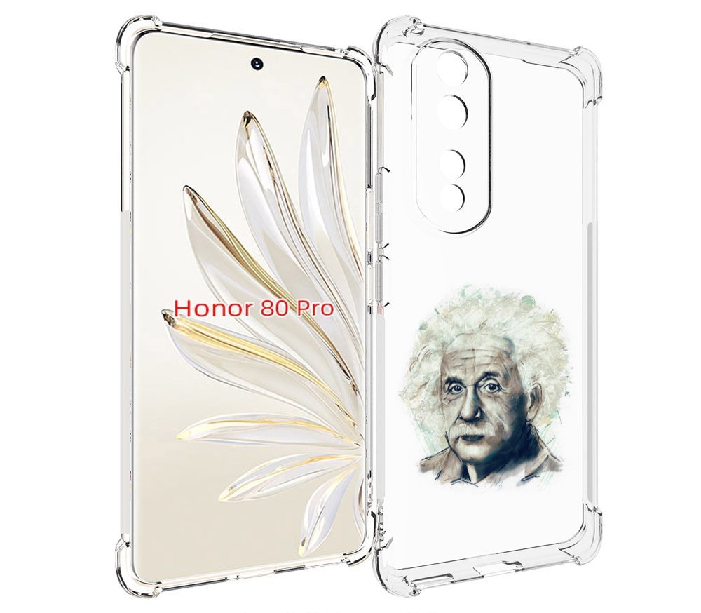 

Чехол MyPads Альберт энштейн для Honor 80 Pro, Прозрачный, Tocco