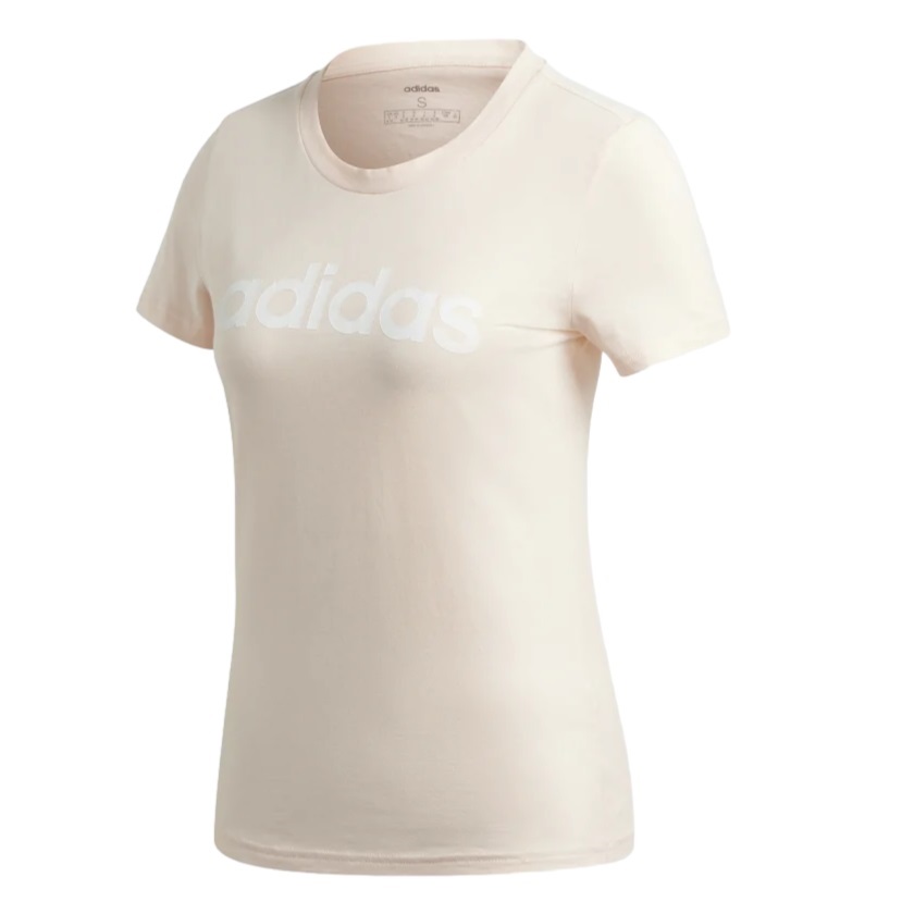 Футболка женская Adidas Essentials Linear Tee GD2933 розовая XS