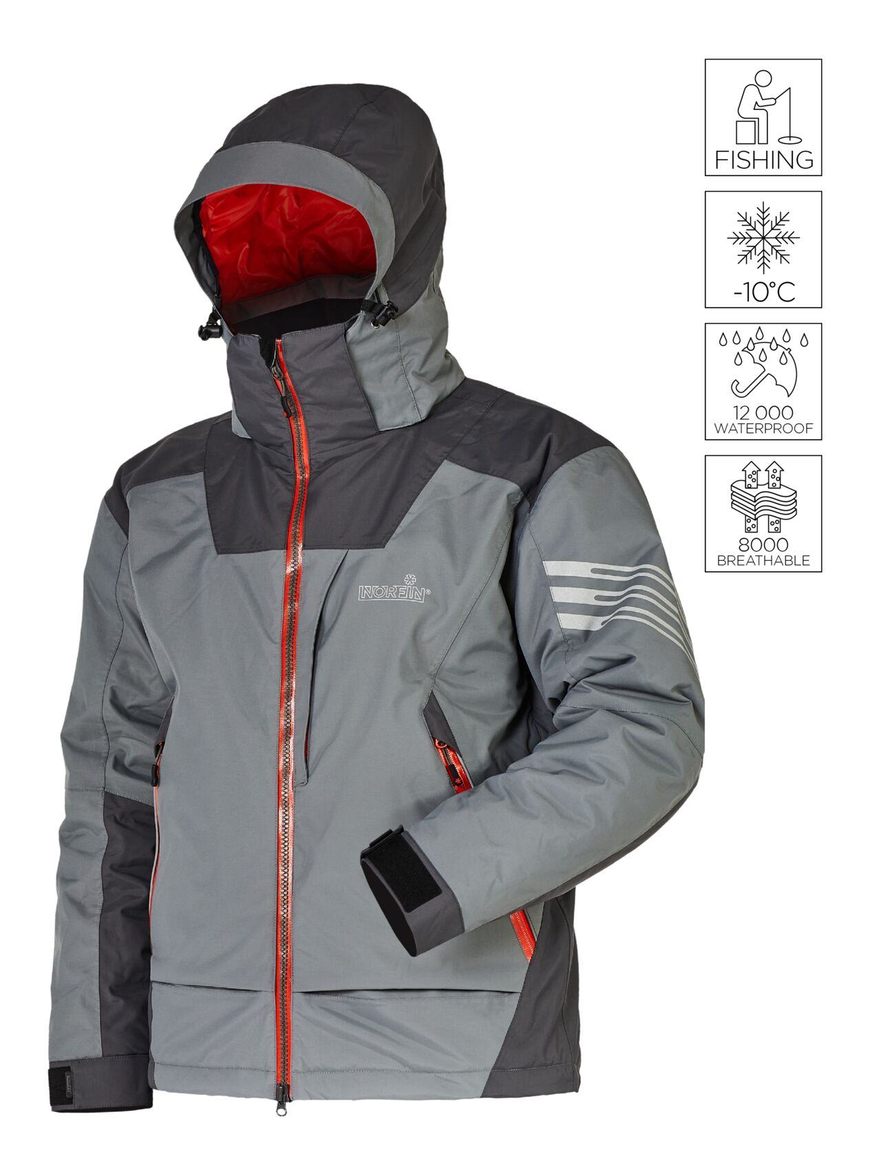 

Куртка демисезон. Norfin VERITY PRO GR 03 р.L, Серый, verity pro