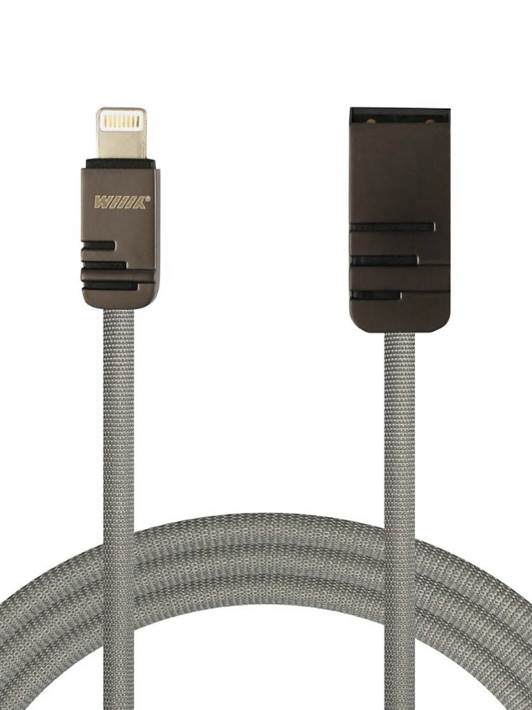 фото Кабель wiiix usb - lightning вилка-вилка м (cb730-u8-2a-cu-10gy)