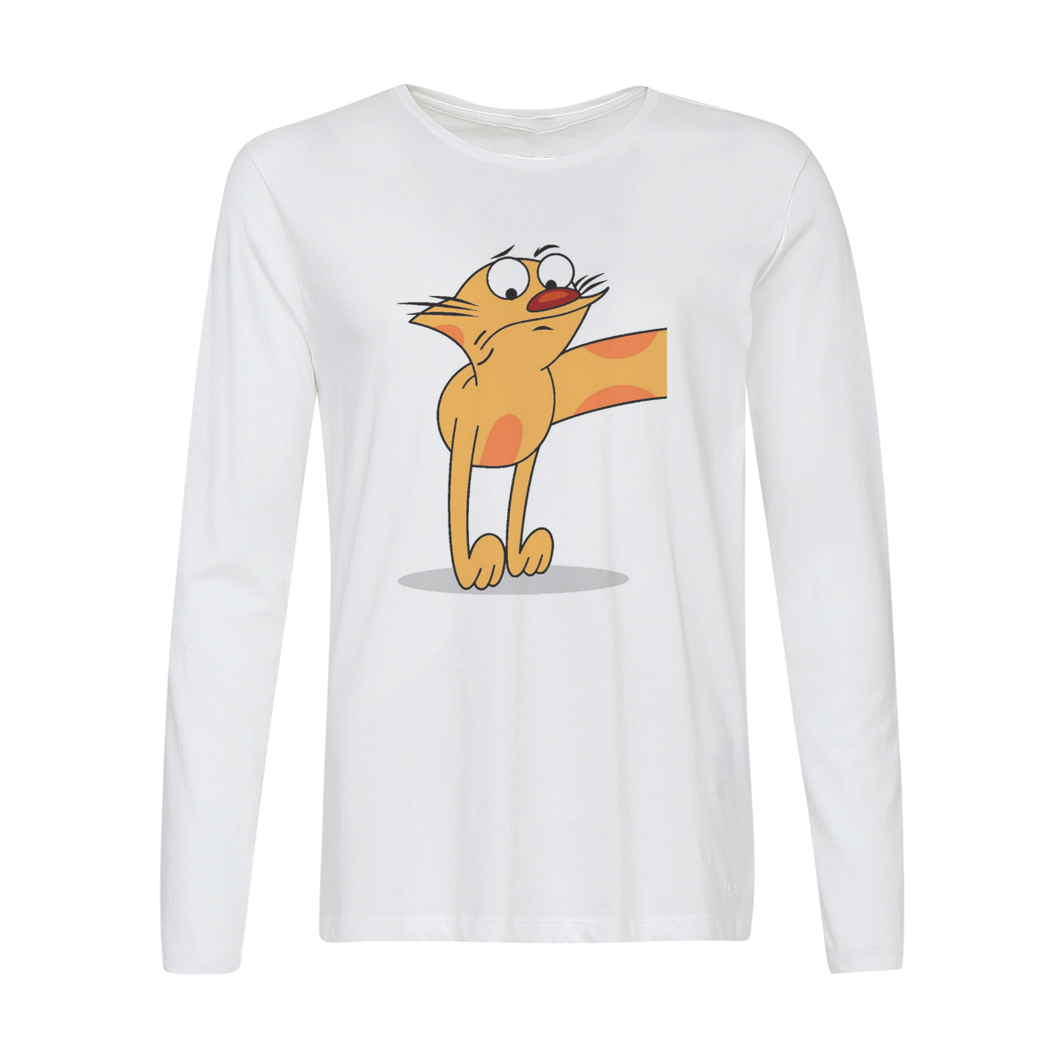 

Лонгслив CoolPodarok Котопес кот (есть пара), Белый, w0113948