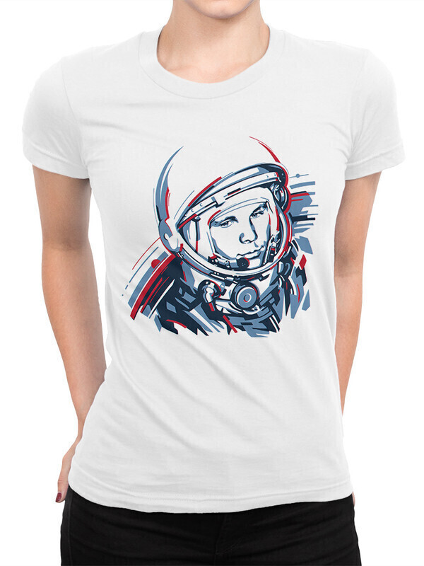 

Футболка женская Dream Shirts Космонавт Юрий Гагарин 1001099-1 белая S, Белый, Космонавт Юрий Гагарин 1001099-1