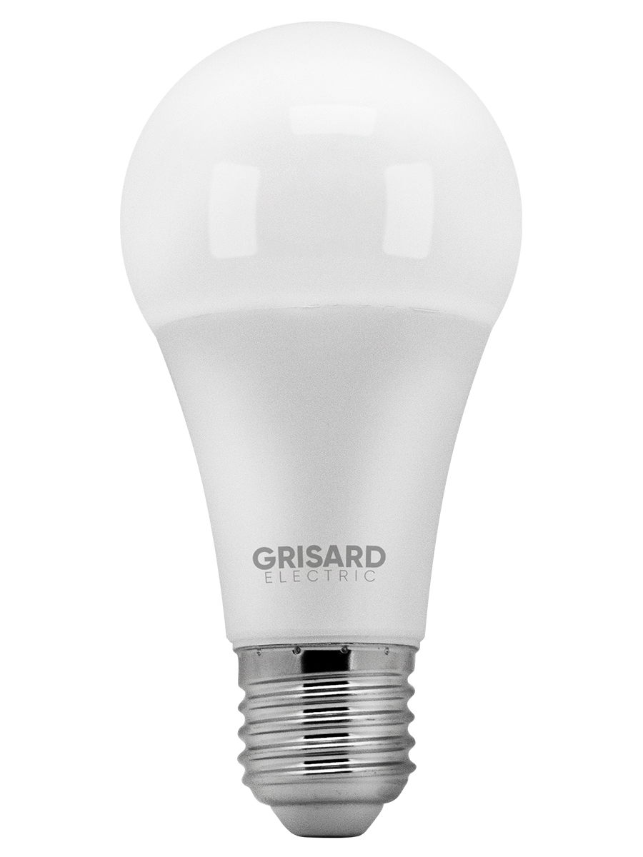 фото Лампа светодиодная grisard electric шар a60 е27 20вт 4000к 220в