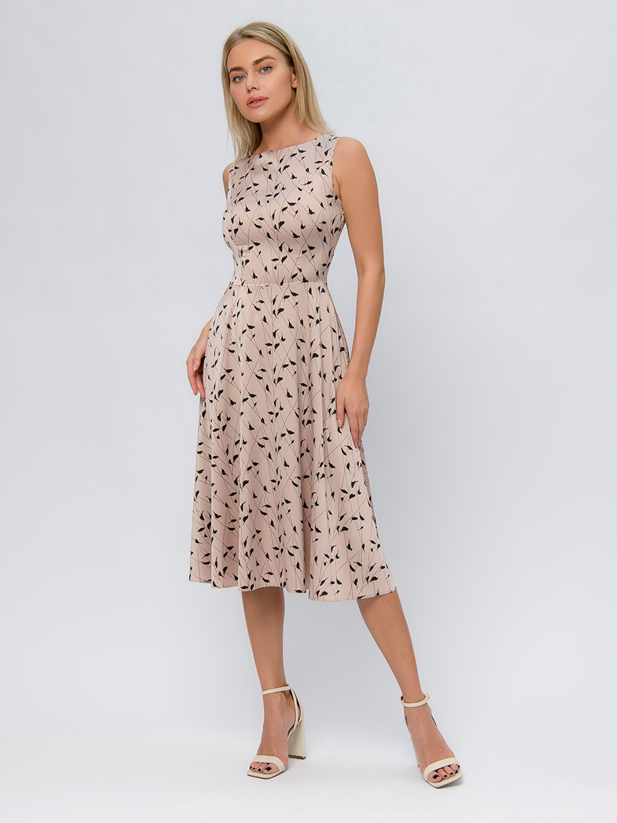 

Платье женское 1001dress 0102953BP бежевое 56 RU, Бежевый, 0102953BP