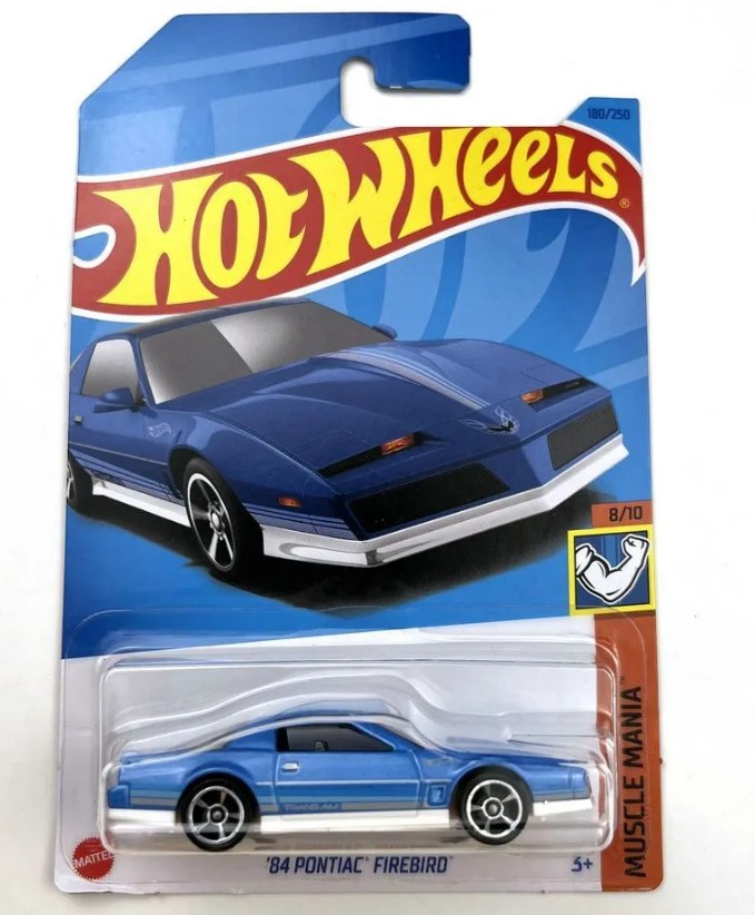 Машинка базовой коллекции Hot Wheels `84 PONTIAC FIREBIRD синяя 5785/HKJ57 машинка hot wheels hw modified 1970 pontiac firebird hkk49 n522