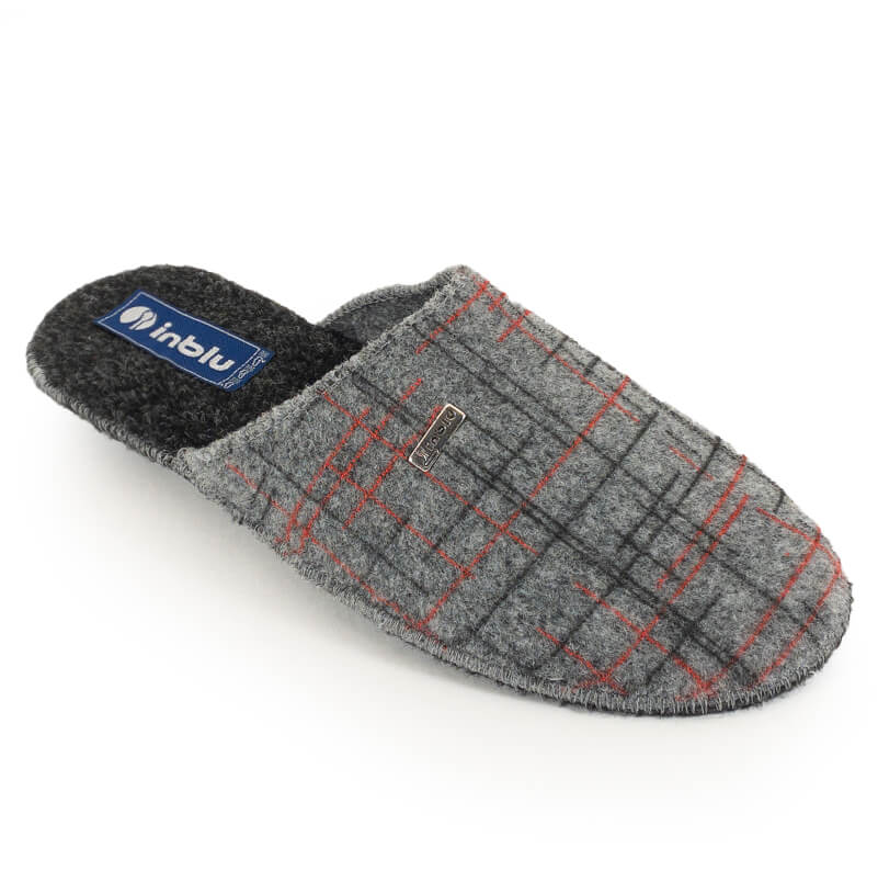 

Тапочки мужские Inblu 350116053 серые 40 RU, 350116053