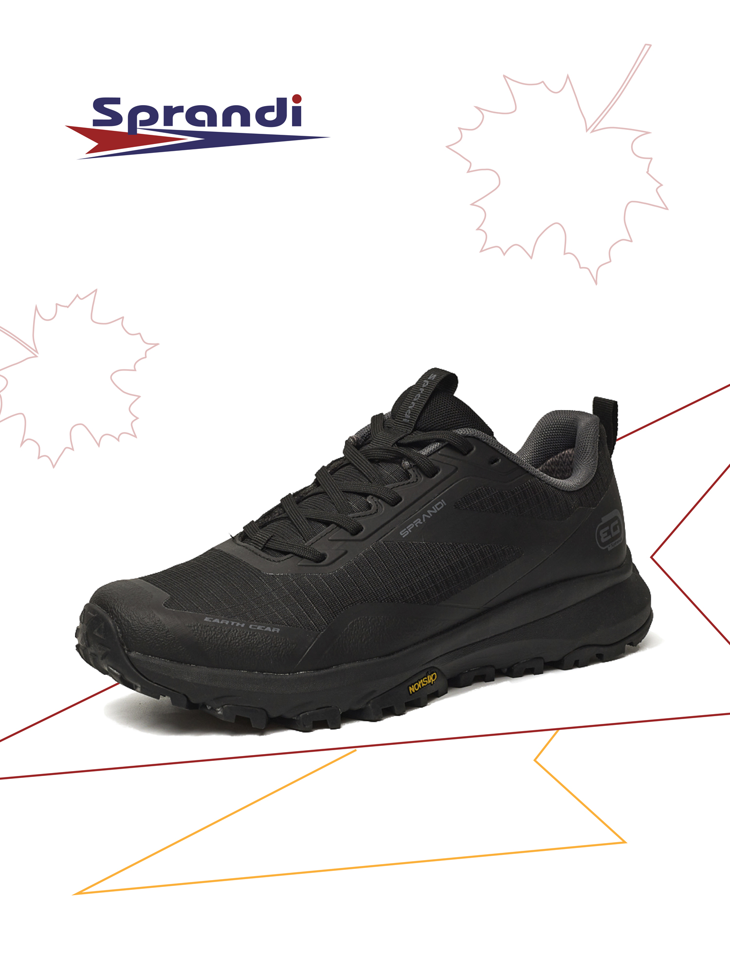 

Кроссовки мужские Sprandi P65 черные 41 EU, Черный, P65