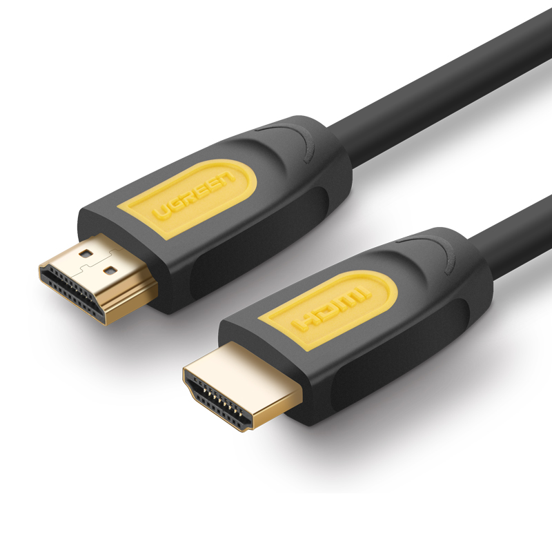 

Кабель uGreen HDMI - HDMI, 0.75м желтый, черный, HD101 (10151) HDMI Male To Male Round Cable 0,75 m - Yellow/Black