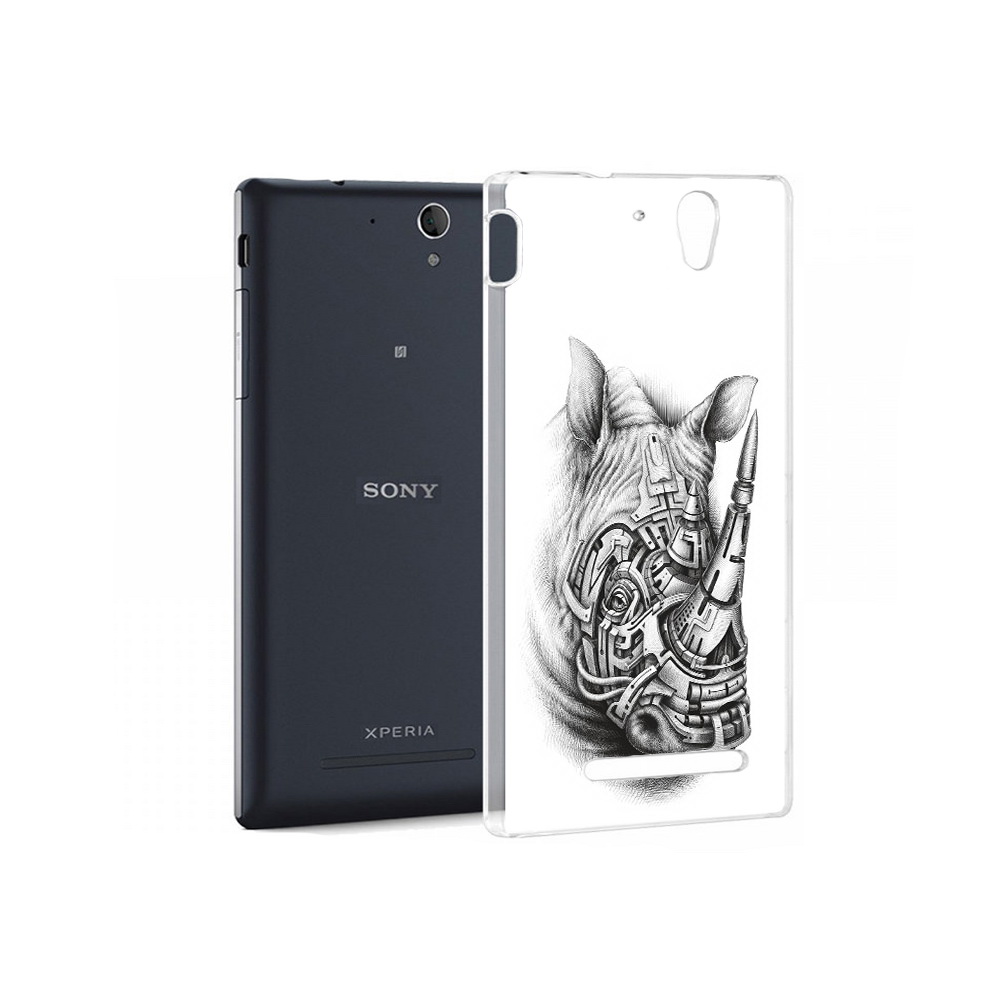 

Чехол MyPads Tocco для Sony Xperia C3 стальной носорог (PT18760.251.620), Прозрачный, Tocco