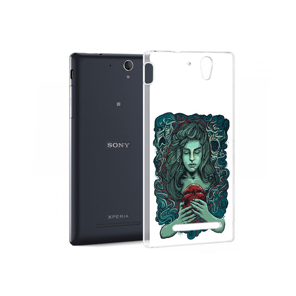 

Чехол MyPads Tocco для Sony Xperia C3 спящая девушка (PT18760.251.619), Прозрачный, Tocco