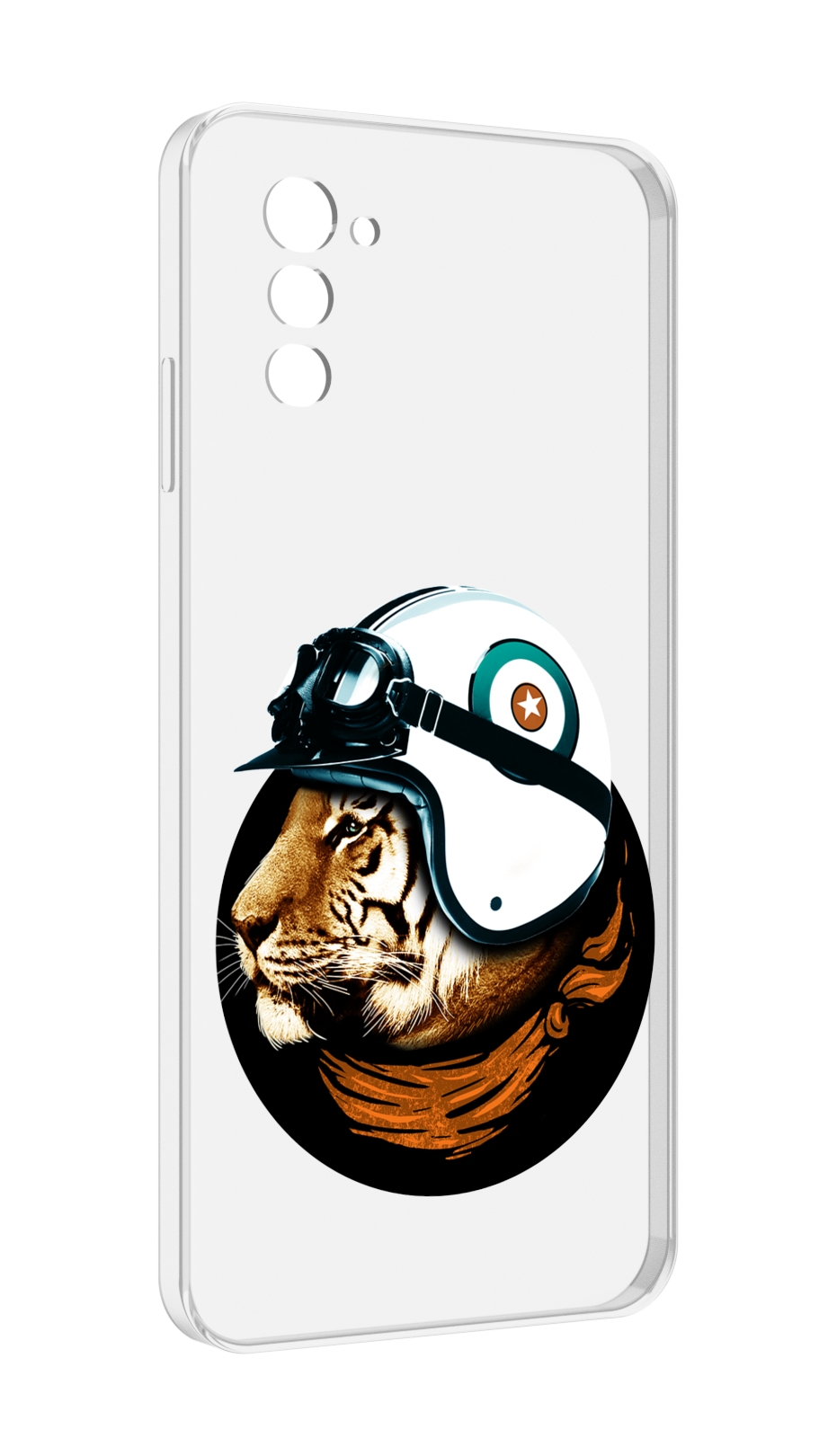 

Чехол MyPads Тигр в шлеме для UleFone Note 12 / Note 12P, Прозрачный, Tocco