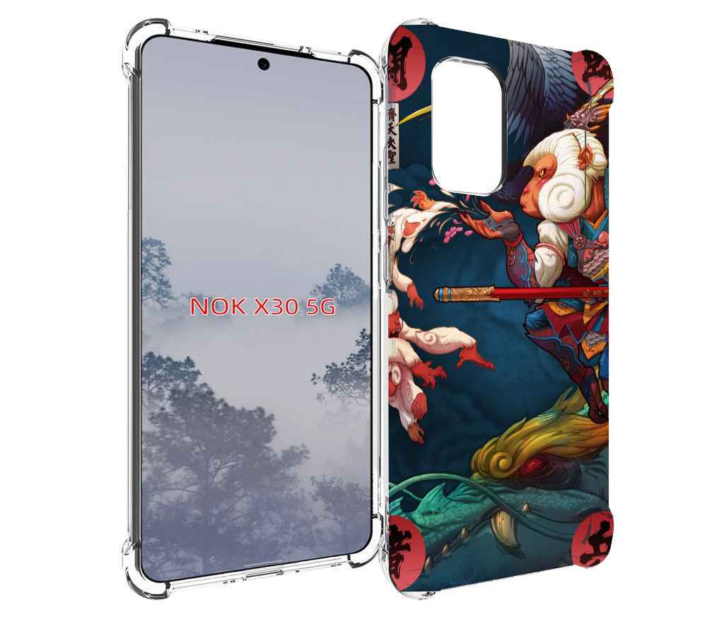 

Чехол MyPads японская обезьяна для Nokia X30 5G, Tocco