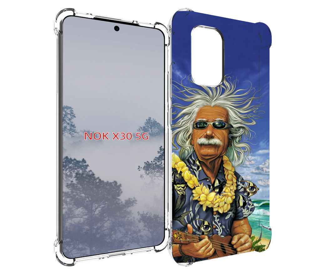 

Чехол MyPads энштейн на отдыхе для Nokia X30 5G, Tocco