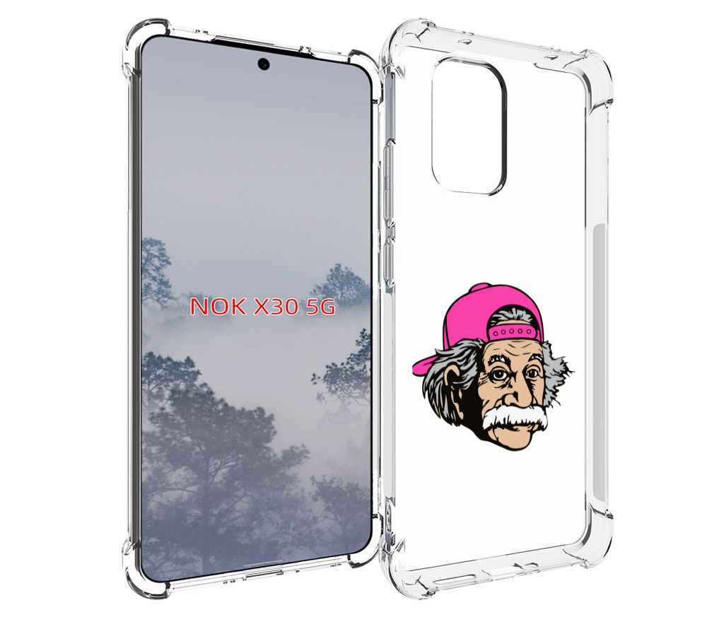 

Чехол MyPads энштейн в кепке для Nokia X30 5G, Tocco