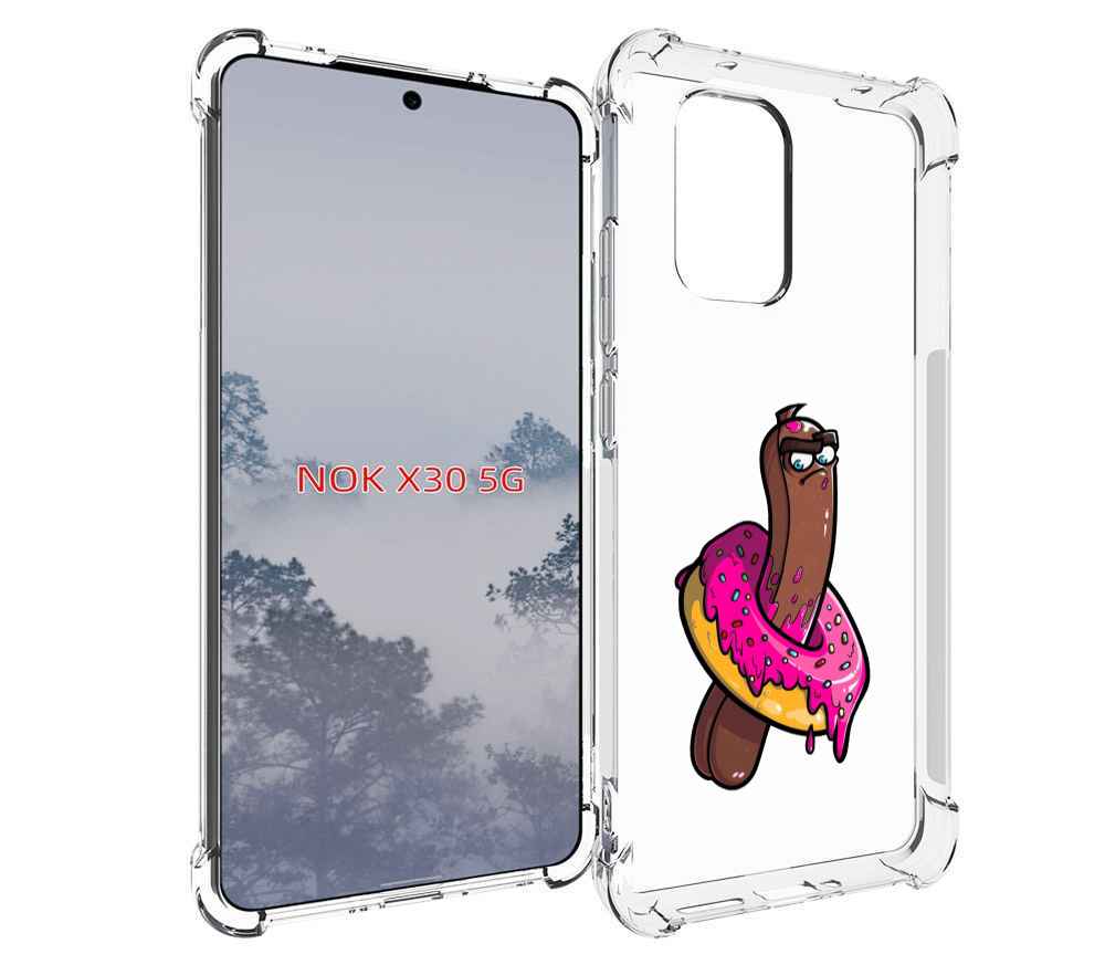 

Чехол MyPads эклер в пончике для Nokia X30 5G, Tocco