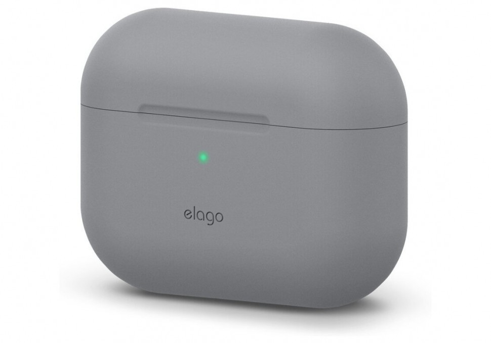 Силиконовый чехол Elago Silicone case AirPods Pro Серый (EAPPOR-BA-MGY)