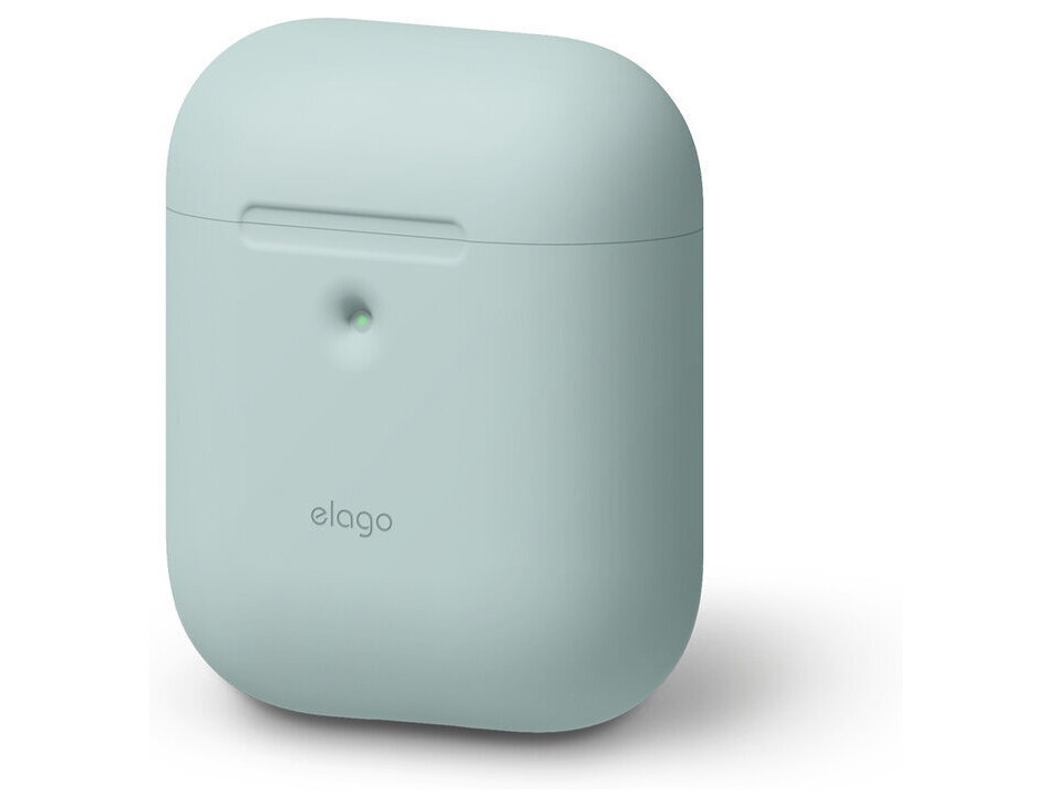 фото Силиконовый чехол elago a2 silicone case airpods 2 мятный (eap2sc-mt)