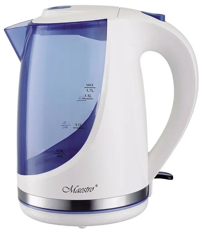 

Чайник электрический Maestro MR-044 1.7 л белый, прозрачный, MR-044