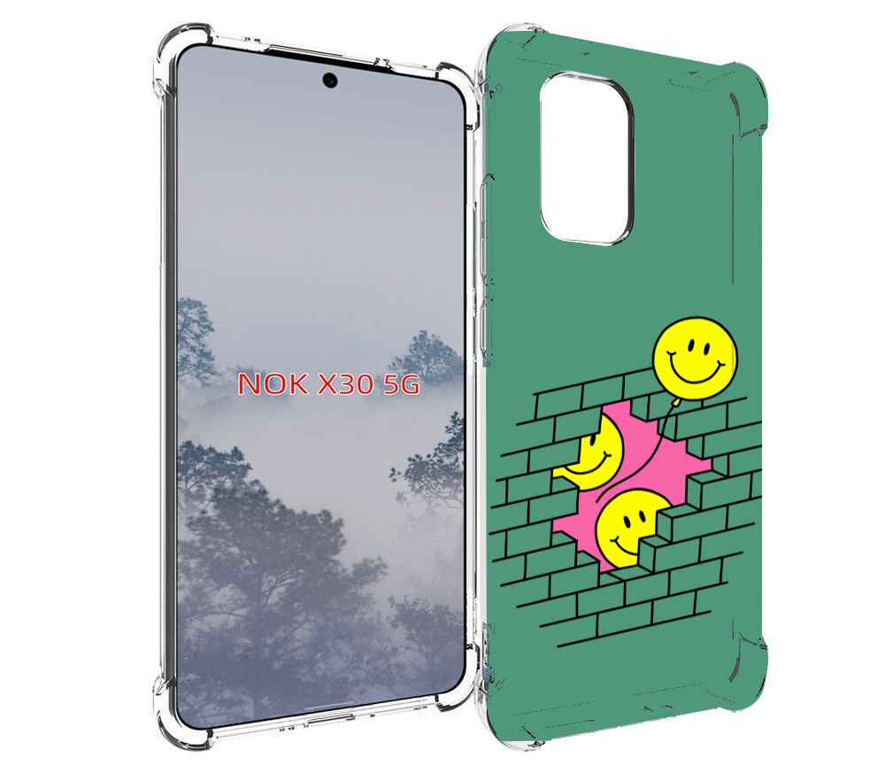 

Чехол MyPads шарики в стене для Nokia X30 5G, Tocco