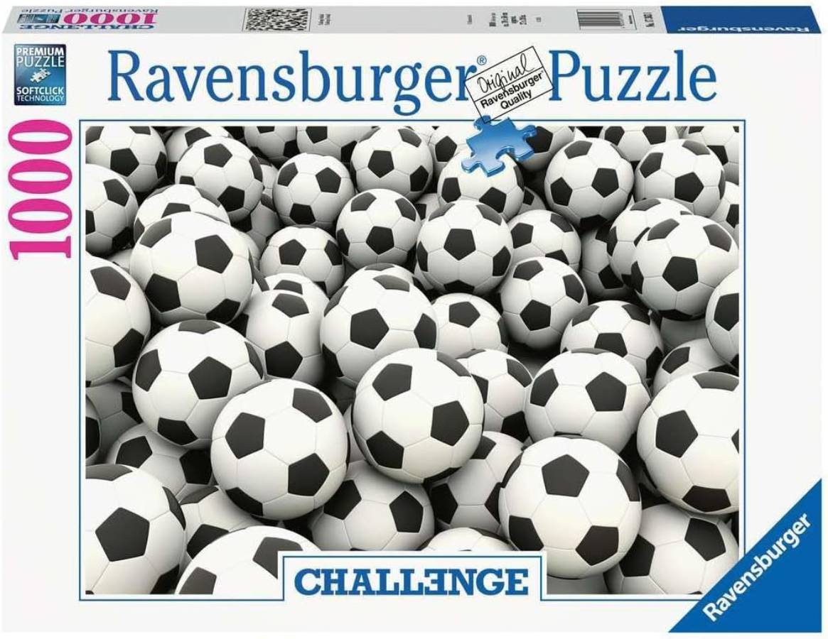 

Пазл Ravensburger Футбольные мячи RV17363, 1000 деталей, Футбольные мячи