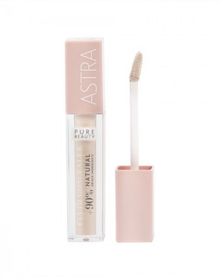 Консилер для лица ASTRA PURE BEAUTY Fluid Concealer средняя плотность, тон 01, 5 мл консилер для лица catrice liquid camouflage high coverage concealer 010 porcellain