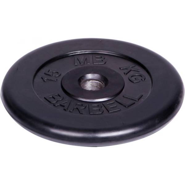 

Обрезиненный диск Barbell d 51 мм, чёрный, 15.0 кг 448, Черный