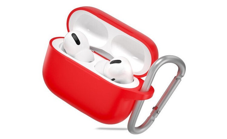 фото Чехол с карабином blueo soft silicone airpods pro красный (b36-red)