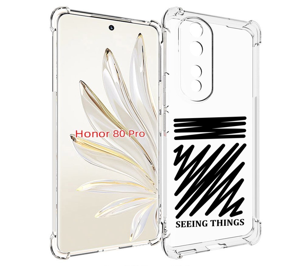 

Чехол MyPads seeing-things для Honor 80 Pro, Прозрачный, Tocco