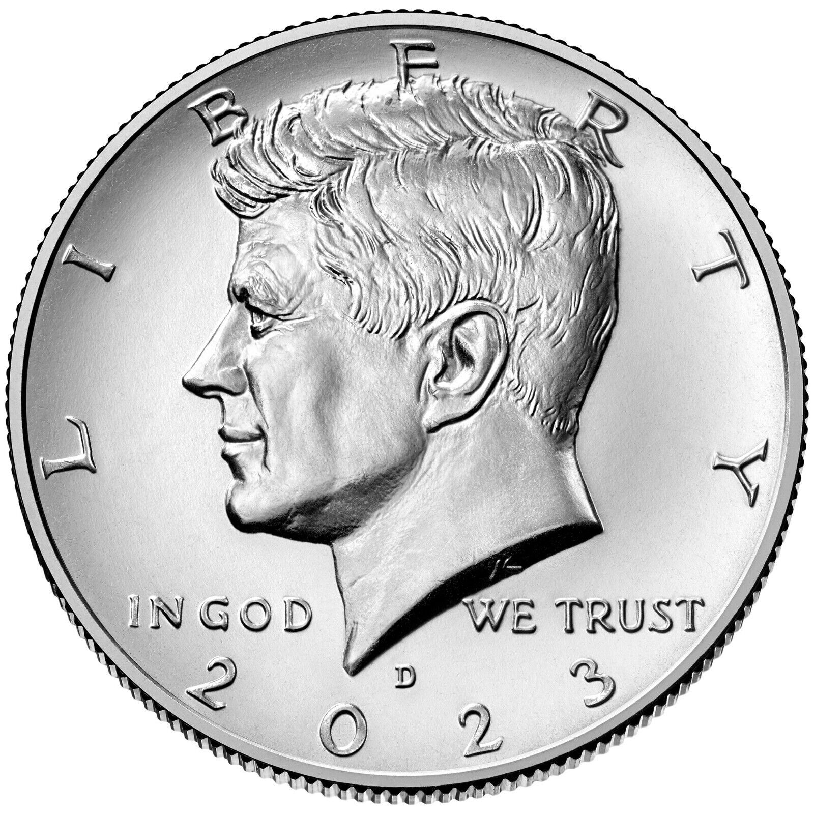 

Монета 1/2 доллара half dollar Кеннеди, D США 2023 UNC