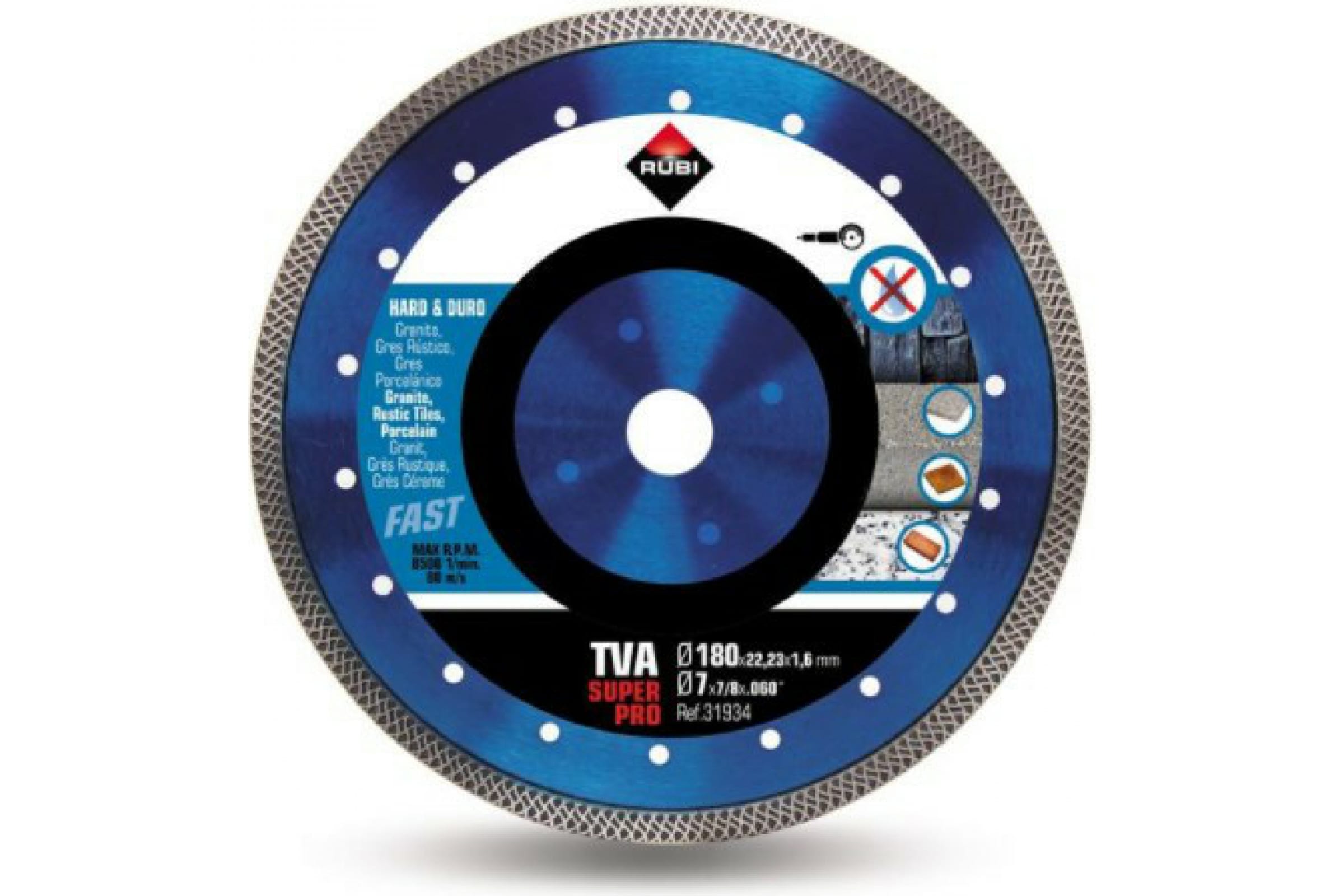 

Алмазный диск TVA 180 Rubi (31934), TVA 180