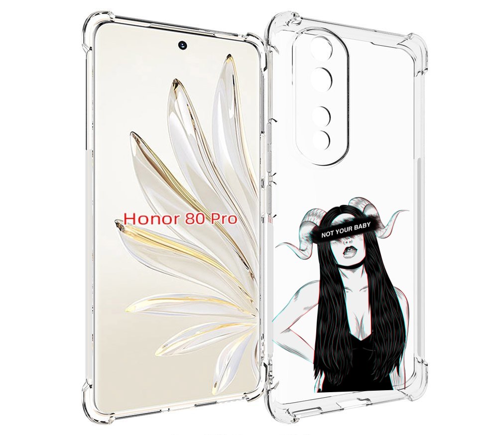 

Чехол MyPads not-your для Honor 80 Pro, Прозрачный, Tocco