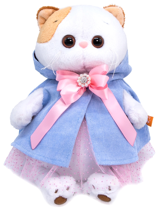 фото Мягкая игрушка budi basa кошечка ли-ли в накидке с капюшоном 24 см lk24-071