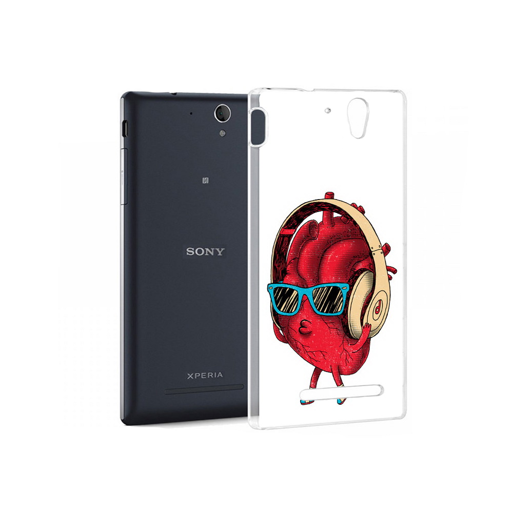 

Чехол MyPads Tocco для Sony Xperia C3 слушай сердце (PT18760.251.609), Прозрачный, Tocco