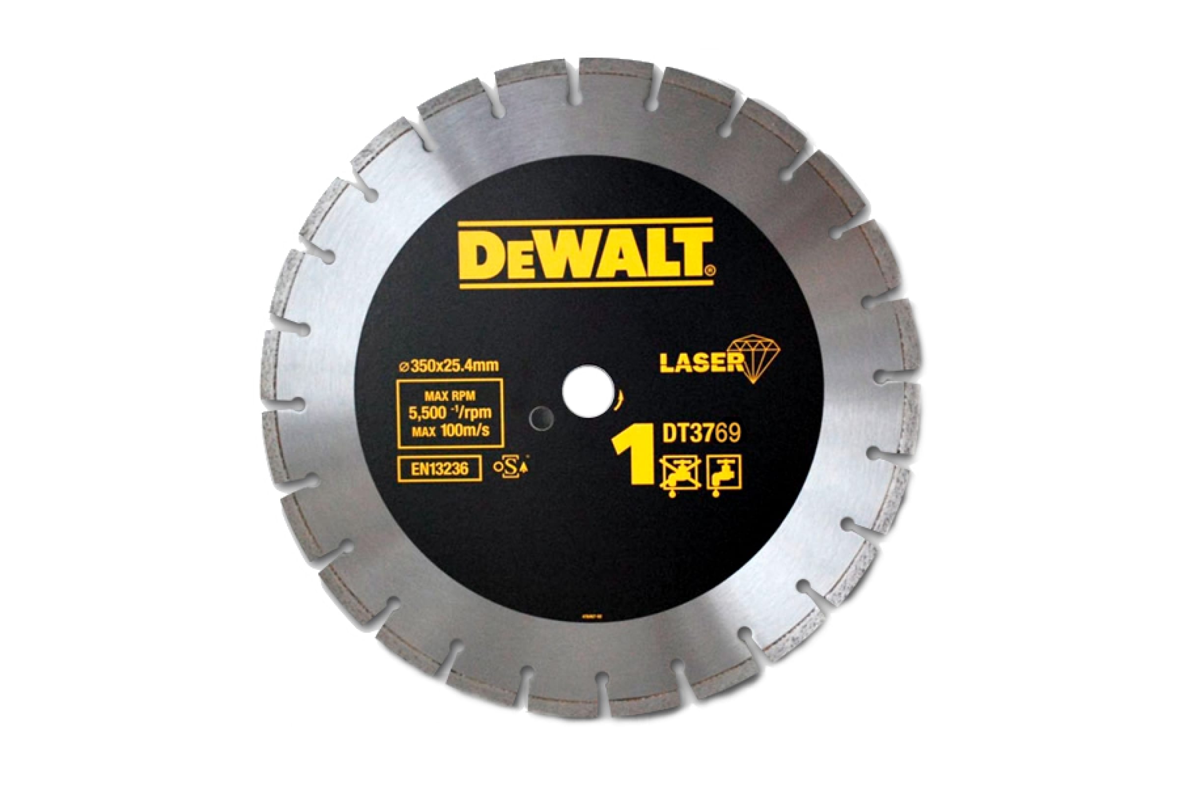 фото Алмазный диск dewalt ф350х25.4х2.8мм dt 3769