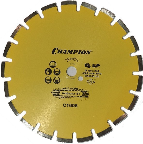 

Алмазный диск Champion 350х25.4мм Asphafight (C1606), 350х25.4мм Asphafight (C1606)