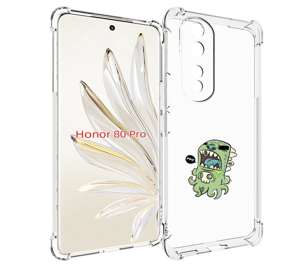 

Чехол MyPads crop для Honor 80 Pro, Прозрачный, Tocco