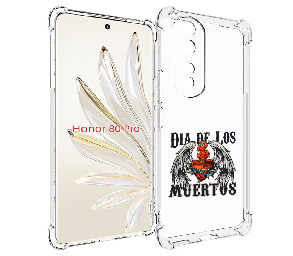 

Чехол MyPads burning-heart для Honor 80 Pro, Прозрачный, Tocco