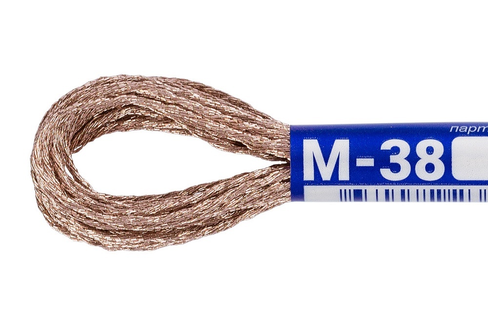 

Gamma мулине, NM металлик, полиэстер, 12х8 м, М-38 под бронзу, Коричневый, 83713549594