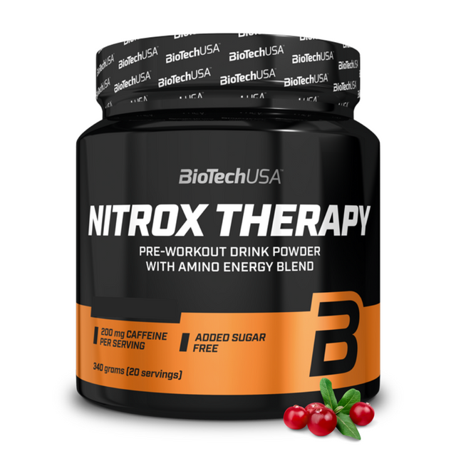 Предтренировочный комплекс BioTechUSA Nitrox Therapy 340 г, клюква