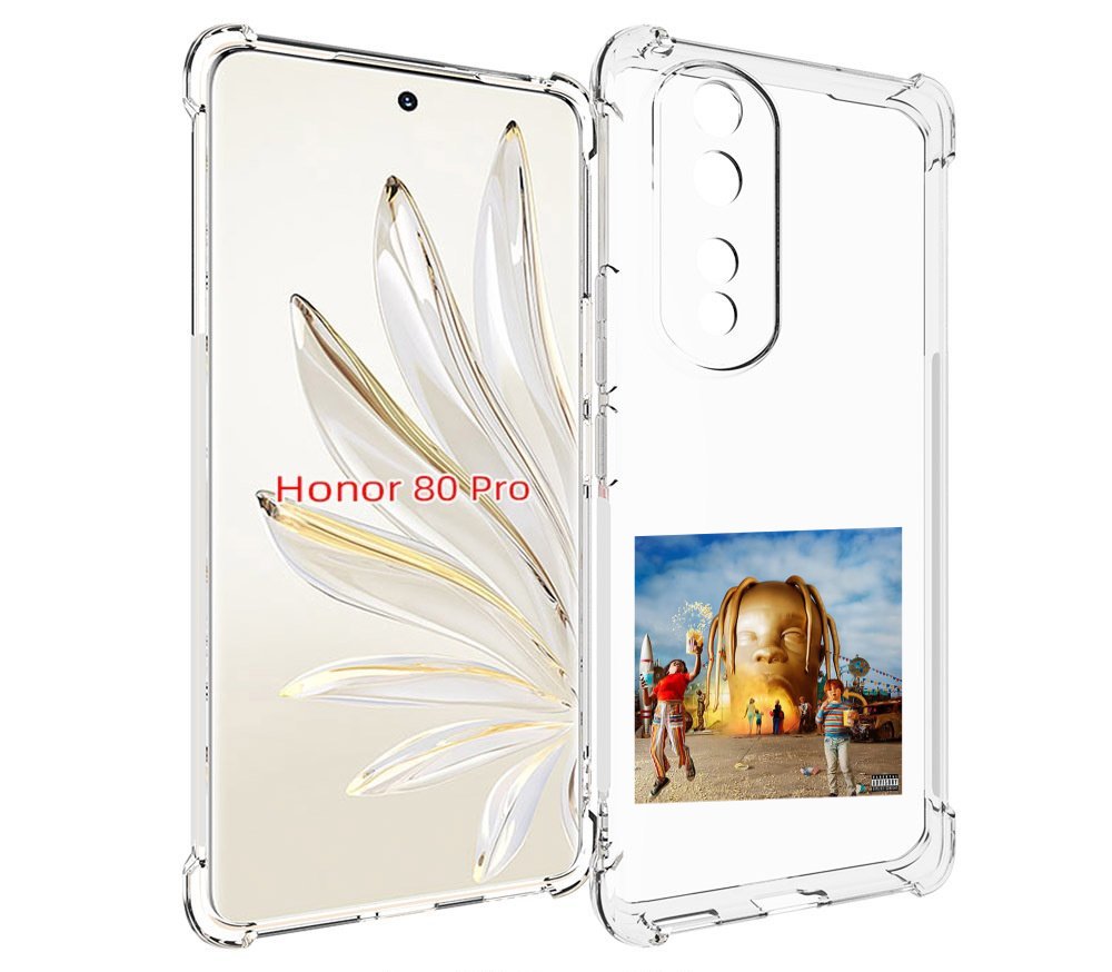 

Чехол MyPads Travis Scott - Astroworld для Honor 80 Pro, Прозрачный, Tocco