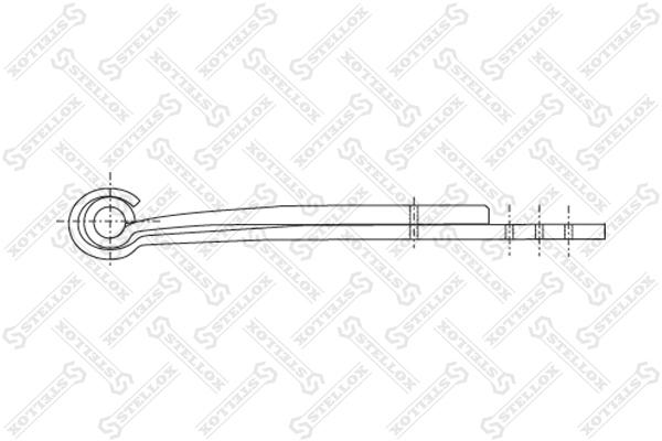 

84-55697-Sх_Полурессора 2/43Х100Х95 550+465/320/50/70 Кr.0 S30/.. Врw STELLOX 8455697sx