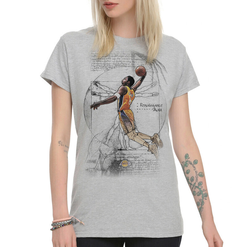 Футболка женская Dream Shirts Баскетболист Коби Брайант 1000573-1 серая XS