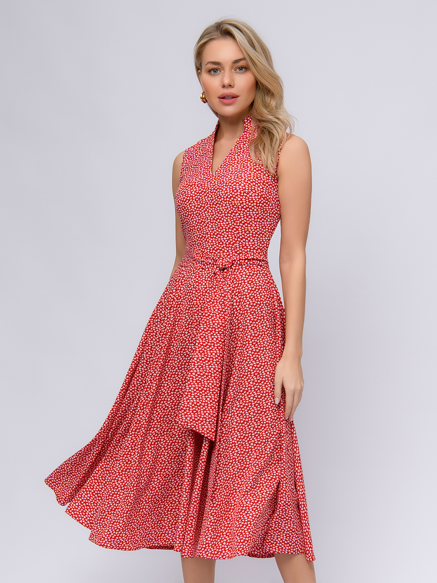 

Платье женское 1001dress 0100560RP красное 40 RU, Красный, 0100560RP